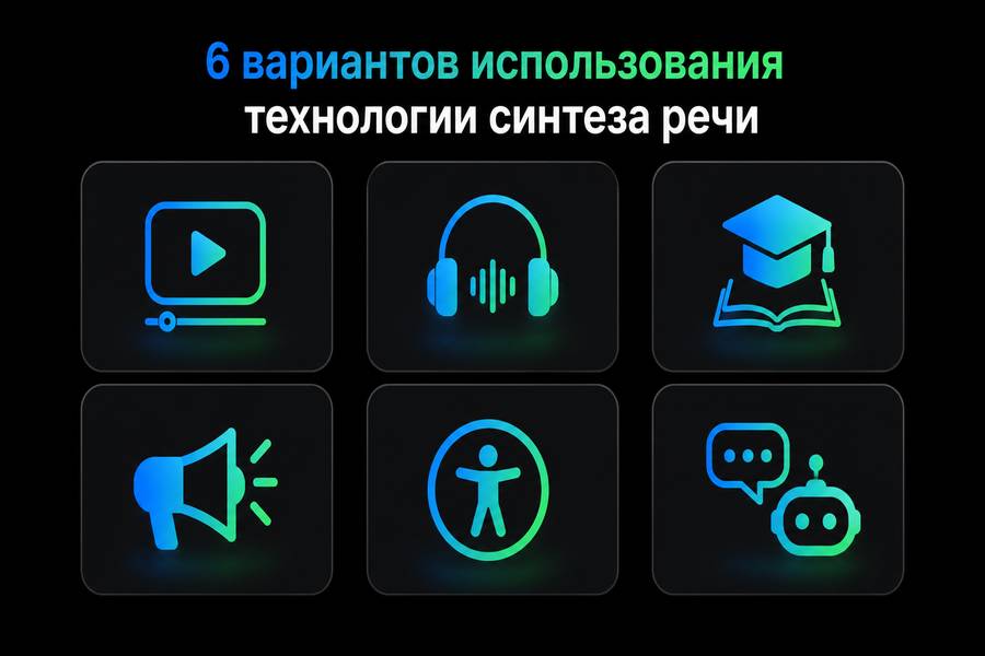 Применение сервиса синтеза речи TTS для YouTube, подкастов, аудиокниг и рекламы